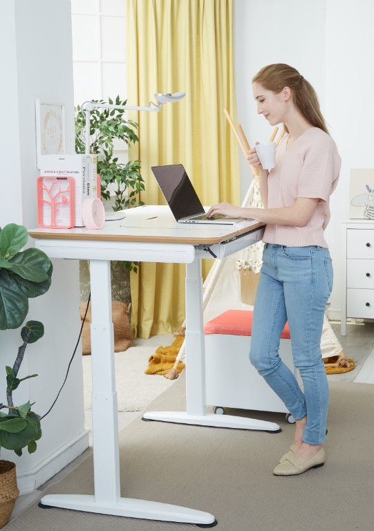 standing electric desk, adjustable electric desk, ergonomic height adjustable desk
